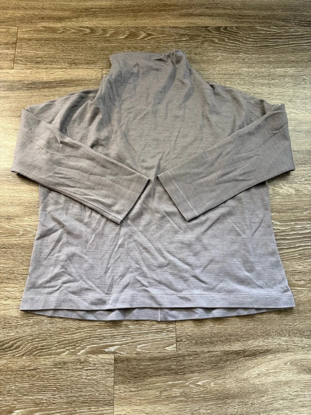 Lululemon Merino Wool Principal Dancer Funnel Neck Sweater Lunar Rock